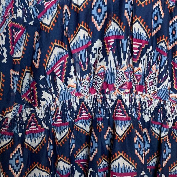 Old Navy Top NWT Women's 3x Blouson Sleeveless Colorful Fairy Navy Pop of Pink - Picture 5 of 7